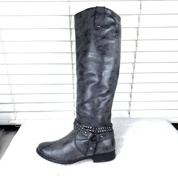 Olivia Miller Shoes - 🚫SOLD! |•OLIVIA MILLER•| Tall Grey Riding Style Boots